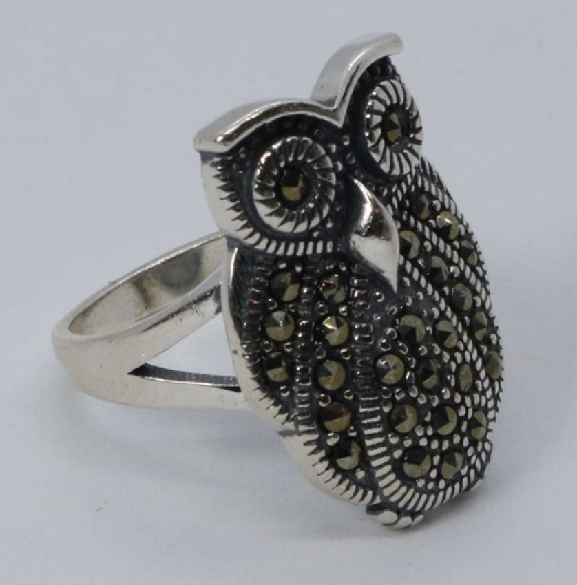 Anillo de buho plata shop