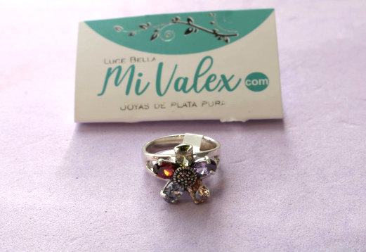 Apq37 Anillo Flor Grande