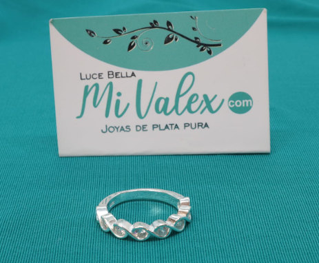 Apl198 Anillo Hélices Piedritas