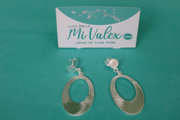 Al129 Arete Ovalo Colgante