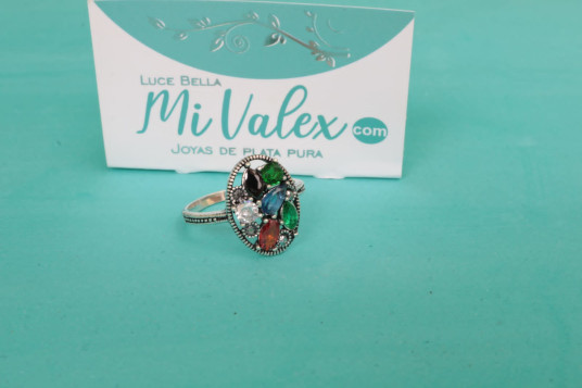 Apq114 Anillo Gotas Colores