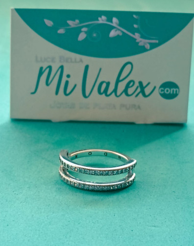 Pa234 Anillo Dos Filas