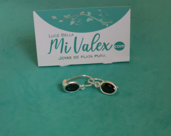 Aa108 Arete Aza Piedrita Oscura