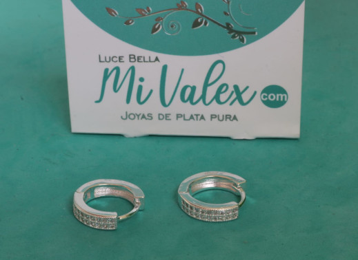 Jo282 Huggies Dobles Columna Piedritas