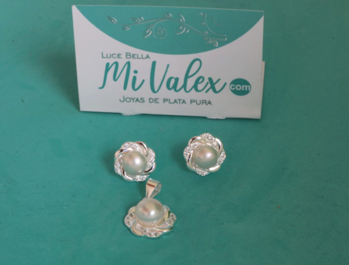 Ju170 Juego Flor Blanca