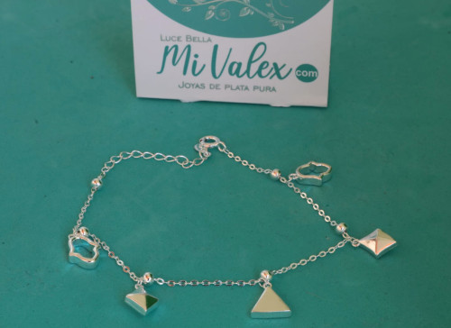 Pu215 Pulsera Triángulo Rombos