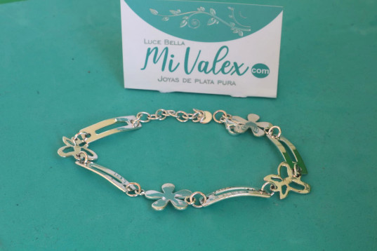 Pu220 Pulsera Flores