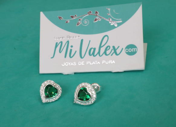 A446 Arete Corazón Verde