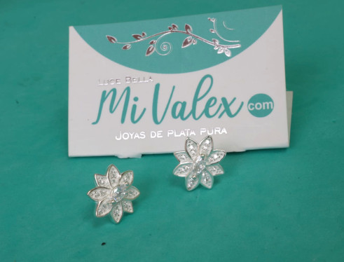 A451 Arete Flor Blanca