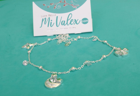 Pu230 Tobillera Trébol Luna