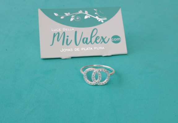 Apl359 Anillo  Doble Círculo