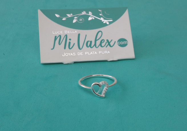 Apl366 Anillo Borde Corazón