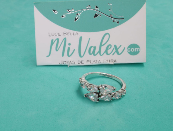 Pa258 PA Anillo Piedritas Gotas