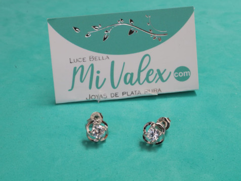 A520 Arete Flor Piedrita