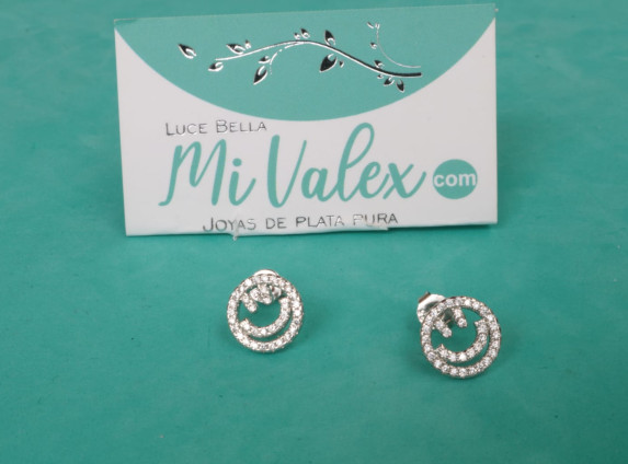 A502 Arete Carita Feliz Piedritas