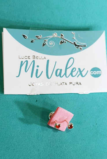 A559 Arete T Piedrita Rojiza