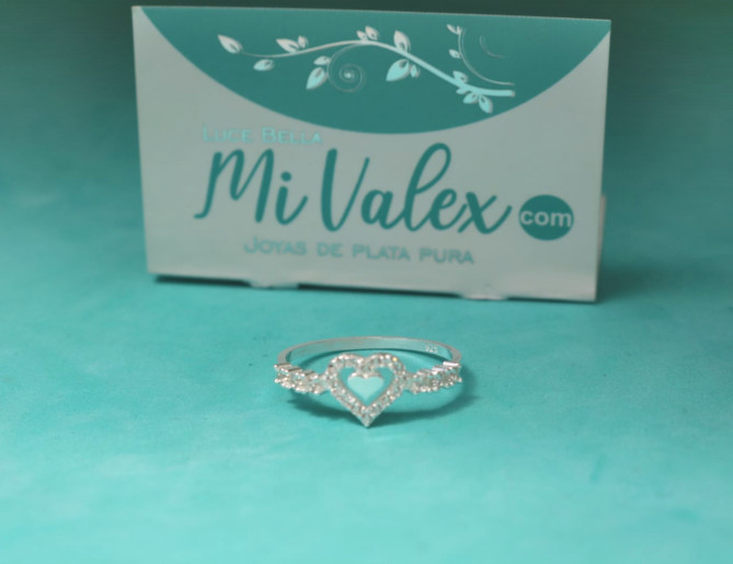 Apl391 Anillo Doble Corazón