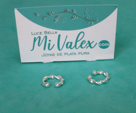 A594 Arete ear cuff trenzado