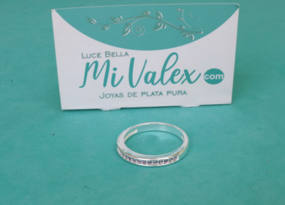 Apl401 Anillo Piedritas Sencillo