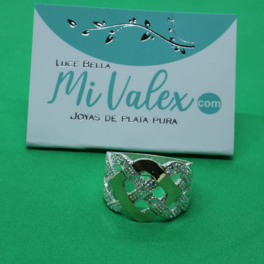 Ao29 Anillo Rombos Entrelazados