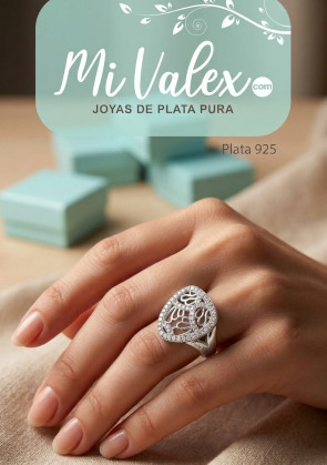Apl176 Anillo Piedritas Tres Lados