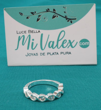 Apl198 Anillo Hélices Piedritas