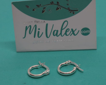Ar60 Argolla Plata Lisa Pequeña