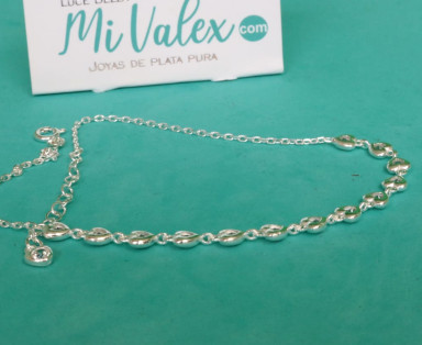 Pu179 Tobillera Corazones
