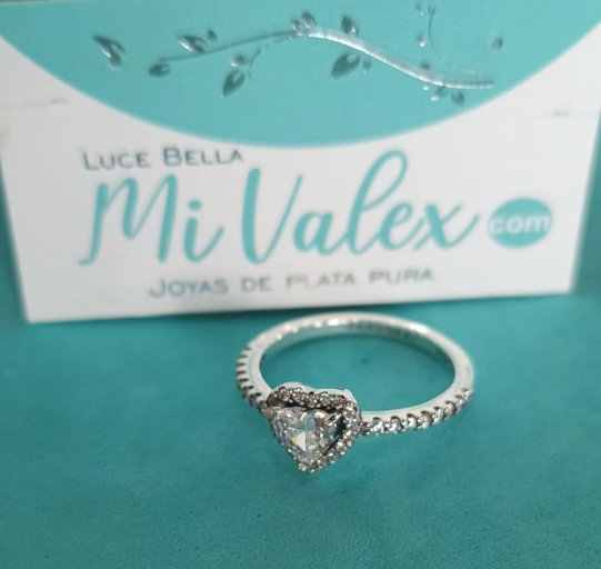 Pa205 PA Anillo Corazón Piedritas