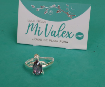Apl290 Anillo Tortuguita Morada