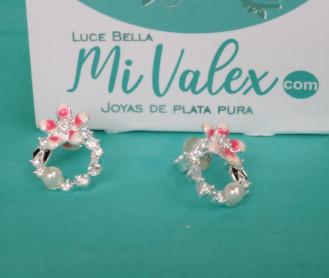 A374 Arete Flor Rosada