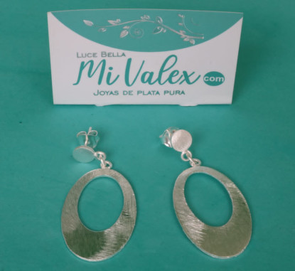 Al129 Arete Ovalo Colgante