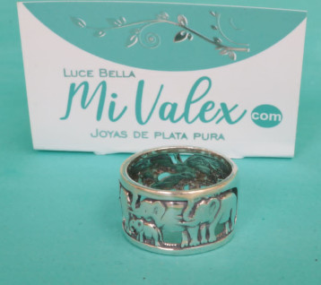 Apq113 Anillo Elefantes