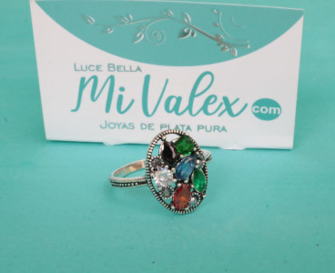 Apq114 Anillo Gotas Colores