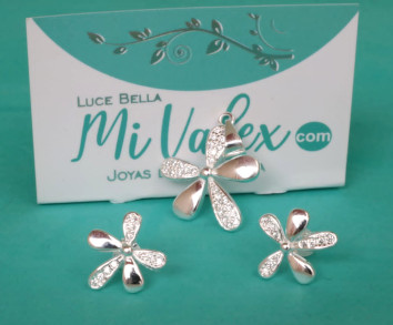 Ju162 Juego Flor Blanca