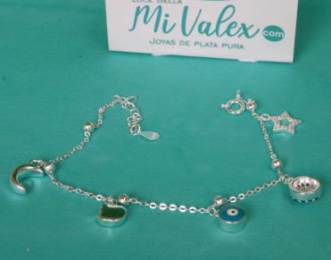 Pu191 Pulsera Luna, Estrella...