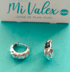 Pa238 Aretes Aro Ondulado