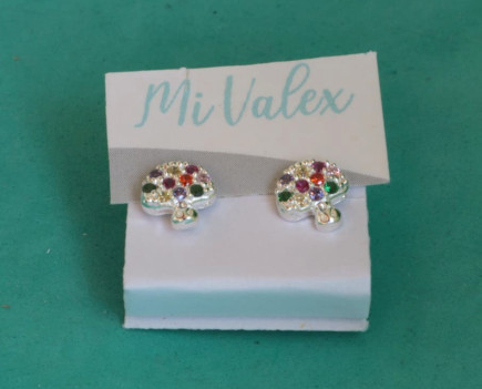 A414 Arete Tornillo Hongo Colores