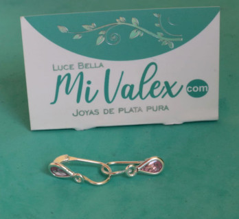 Aa128 Arete Aza Gota Rosada