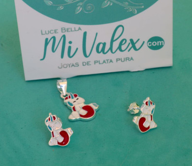 Ju180 Juego Unicornio Rojo/Celeste/Blanco