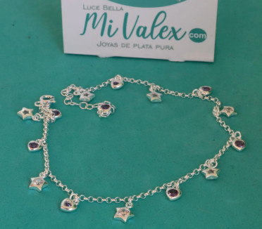 Pu213 Pulsera Corazones Estrellas 