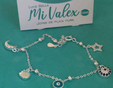 Pu218 Pulsera Luna Estrella