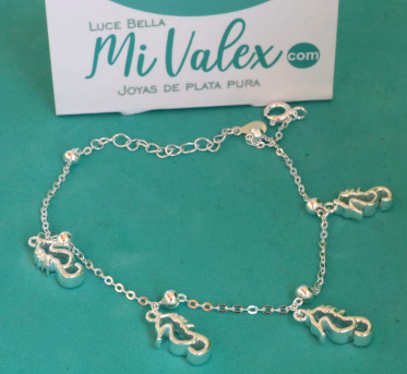 Pu219 Pulsera Caballitos de Mar