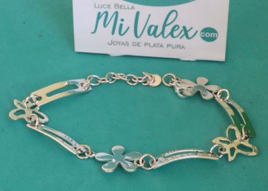 Pu220 Pulsera Flores