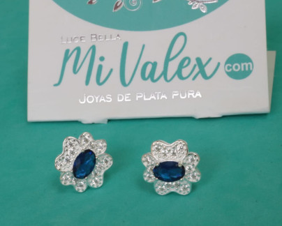 A442 Arete Flor Azul