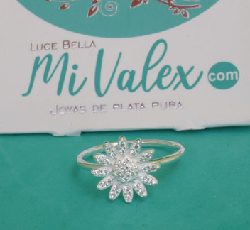 Apl330 Anillo Flor Pétalos