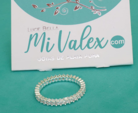 Apl355 Anillo Piedritas