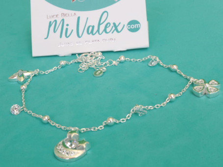 Pu230 Tobillera Trébol Luna