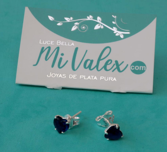 A473 Arete Corazón Azul