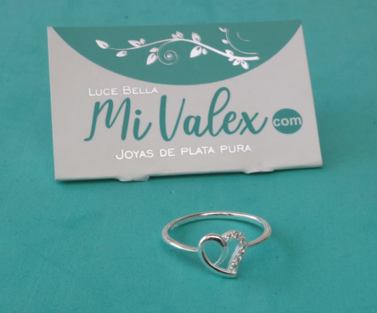 Apl366 Anillo Borde Corazón